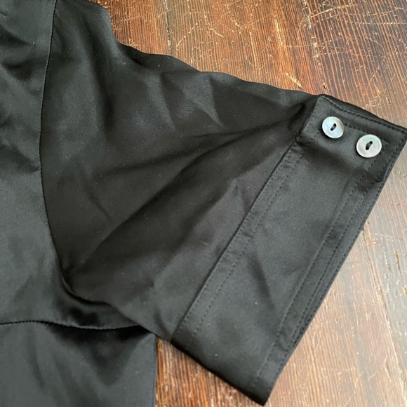 Le Kilt Black Silk Blouse dark gray black - Picture 4 of 6